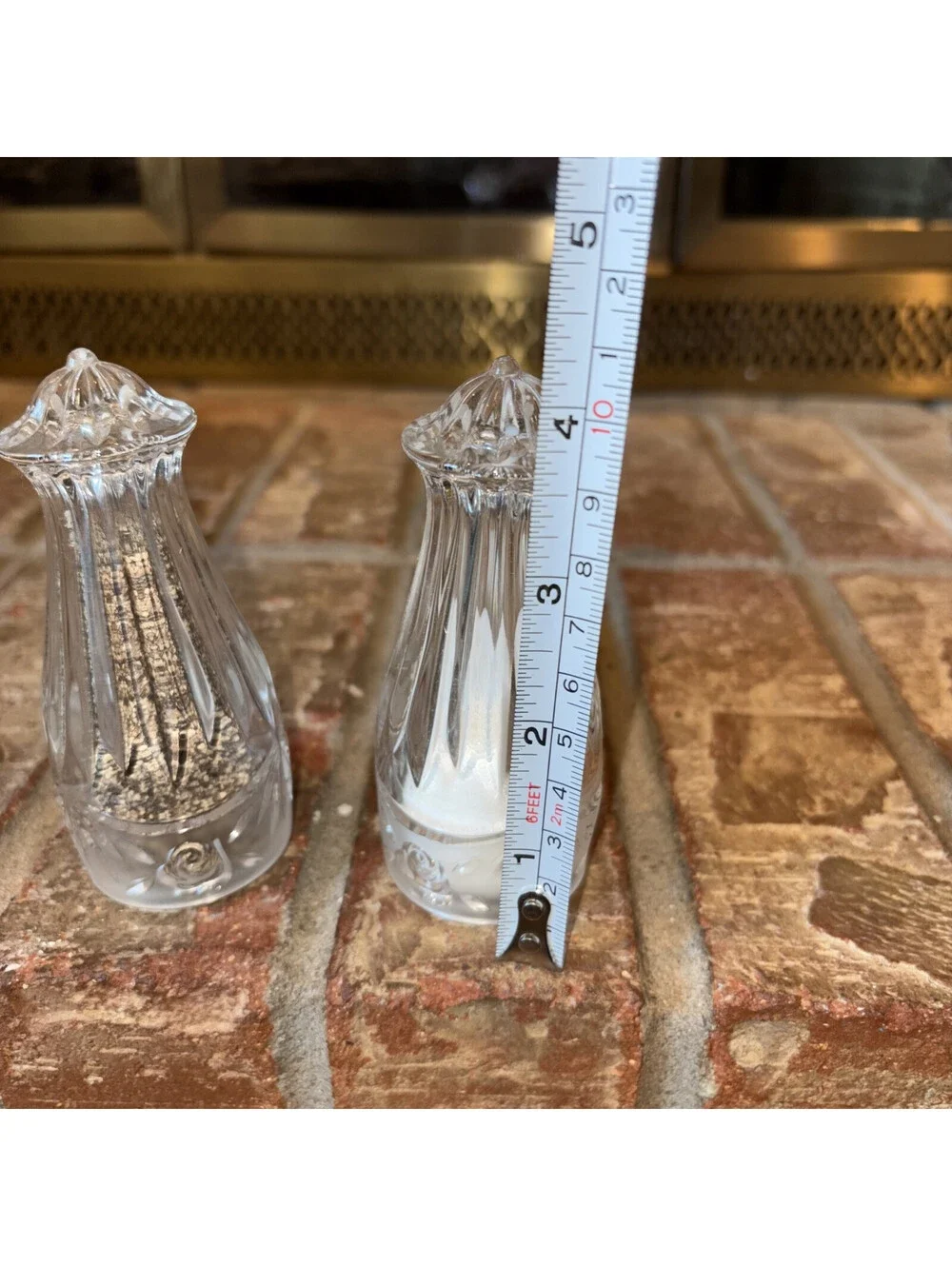 Oneida Southern Crystal Garden Salt And Pepper Shakers 4” Made In Germany
